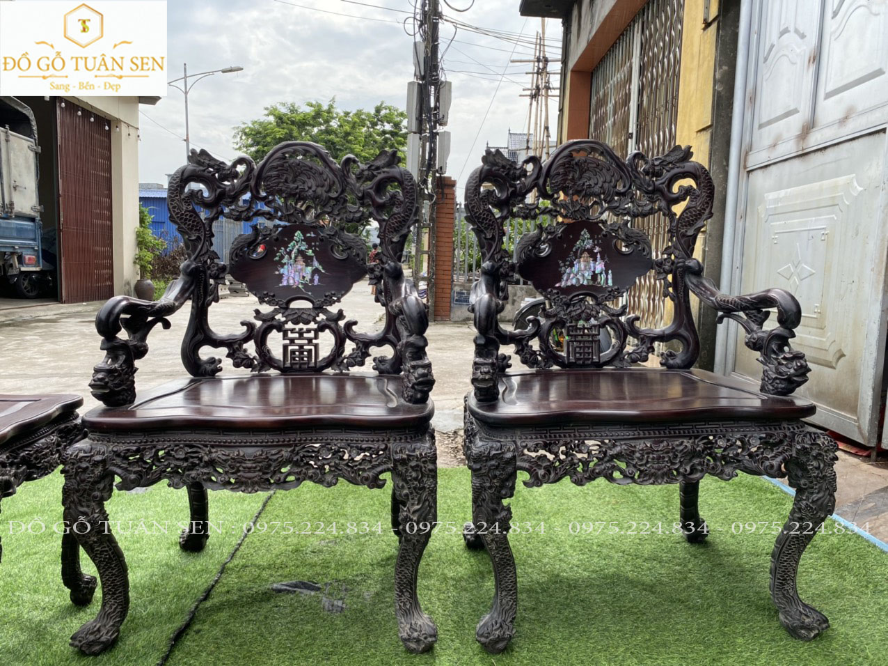 Thông tin Bộ bàn ghế khánh rồng 7 món 